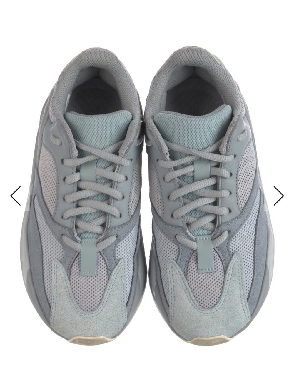 Light Gray Mesh & Suede Sneakers